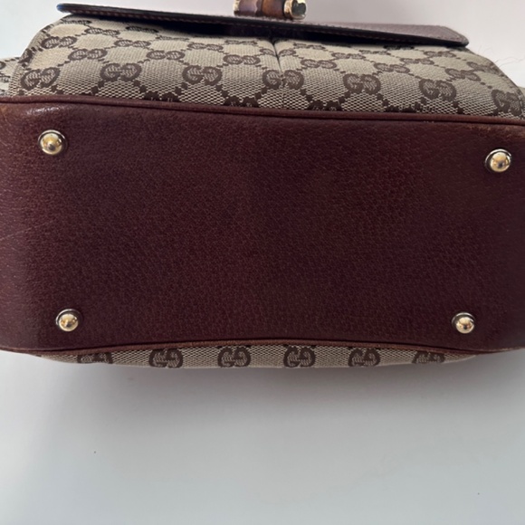 Vintage Gucci Monogram Canvas Hobo with Bamboo Handle - Picture 3 of 7